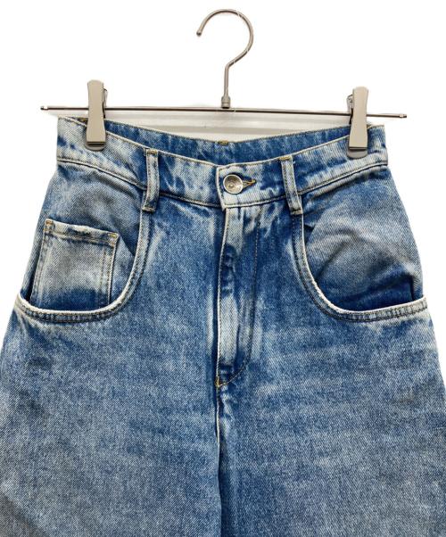 Maison Margiela（メゾンマルジェラ）Maison Margiela (メゾンマルジェラ) CUTOUT DENIM TROUSERS インディゴ サイズ:36の古着・服飾アイテム