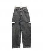 Maison Margielaメゾンマルジェラ）の古着「SLASH DETAIL CUT OUT JEANS DENIM」｜ブラック