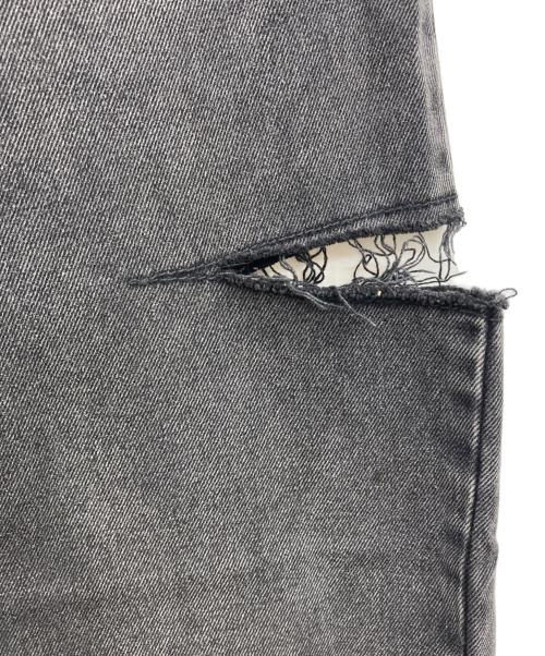Maison Margiela（メゾンマルジェラ）Maison Margiela (メゾンマルジェラ) SLASH DETAIL CUT OUT JEANS DENIM ブラック サイズ:36の古着・服飾アイテム