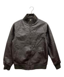 WOOLRICH（ウールリッチ）の古着「レザートラックジャケット」｜ブラウン