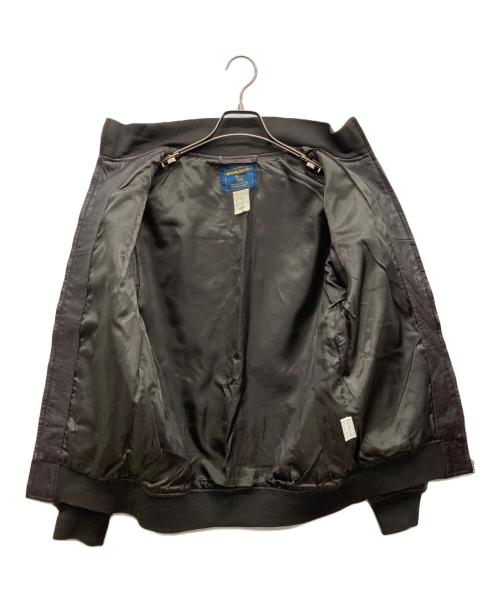 WOOLRICH（ウールリッチ）WOOLRICH (ウールリッチ) レザートラックジャケット ブラウン サイズ:M C88-96,T165-175の古着・服飾アイテム