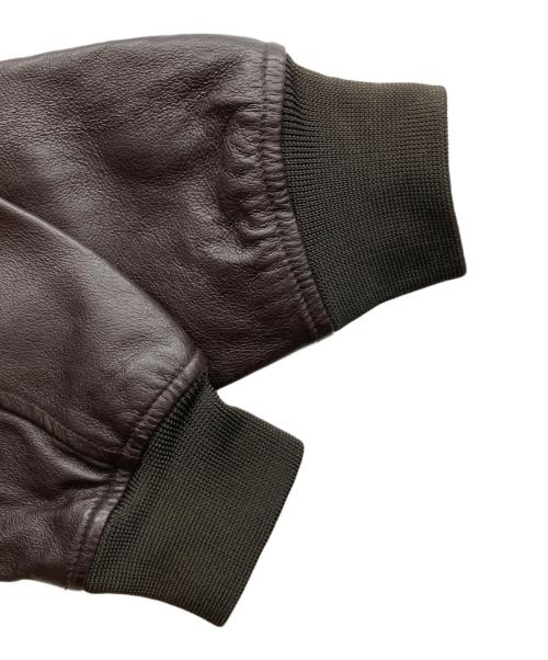 WOOLRICH（ウールリッチ）WOOLRICH (ウールリッチ) レザートラックジャケット ブラウン サイズ:M C88-96,T165-175の古着・服飾アイテム