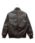 WOOLRICH (ウールリッチ) レザートラックジャケット ブラウン サイズ:M C88-96,T165-175：11000円