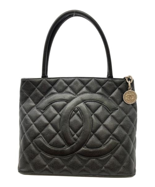 CHANEL（シャネル）CHANEL (シャネル) キャビアスキン復刻トート マトラッセ ブラックの古着・服飾アイテム