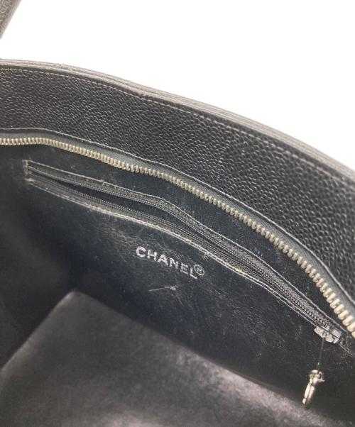 CHANEL（シャネル）CHANEL (シャネル) キャビアスキン復刻トート マトラッセ ブラックの古着・服飾アイテム