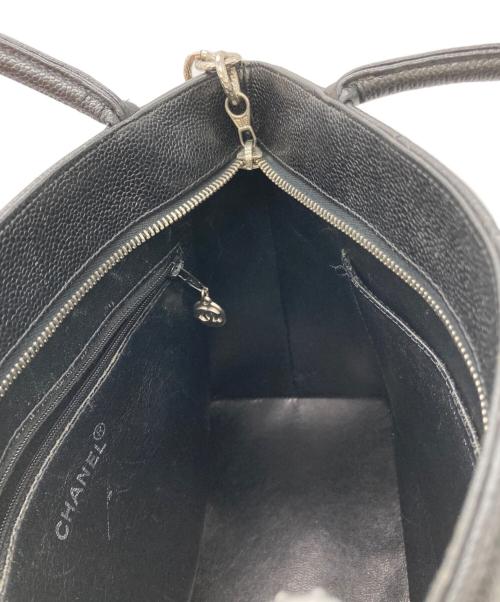 CHANEL（シャネル）CHANEL (シャネル) キャビアスキン復刻トート マトラッセ ブラックの古着・服飾アイテム