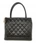 CHANEL (シャネル) キャビアスキン復刻トート マトラッセ ブラック：200000円