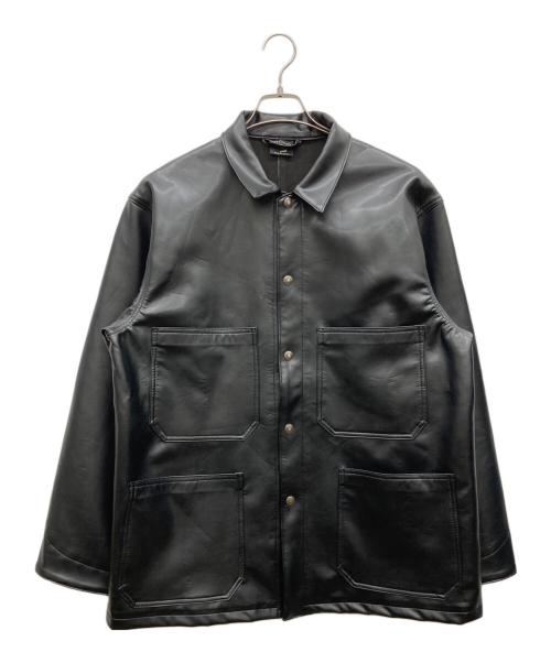 orSlow（オアスロウ）orSlow (オアスロウ) COVERALL LEATHER JACKET COAT ブラック サイズ:JPN (4)XLの古着・服飾アイテム