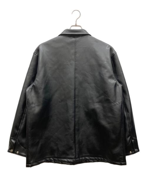 orSlow（オアスロウ）orSlow (オアスロウ) COVERALL LEATHER JACKET COAT ブラック サイズ:JPN (4)XLの古着・服飾アイテム
