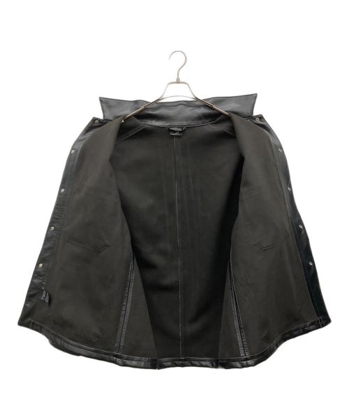 orSlow（オアスロウ）orSlow (オアスロウ) COVERALL LEATHER JACKET COAT ブラック サイズ:JPN (4)XLの古着・服飾アイテム