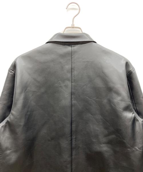 orSlow（オアスロウ）orSlow (オアスロウ) COVERALL LEATHER JACKET COAT ブラック サイズ:JPN (4)XLの古着・服飾アイテム