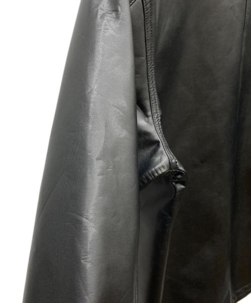 orSlow（オアスロウ）orSlow (オアスロウ) COVERALL LEATHER JACKET COAT ブラック サイズ:JPN (4)XLの古着・服飾アイテム