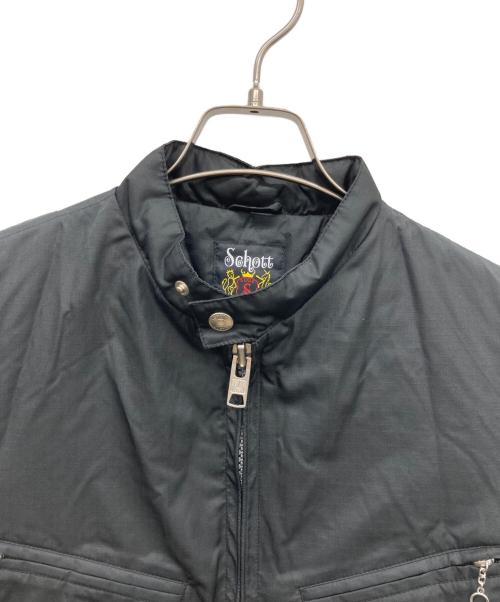 Schott（ショット）Schott (ショット) TAION (タイオン) SINGLE RIDERS DOWN JACKET ブラック サイズ:Mの古着・服飾アイテム