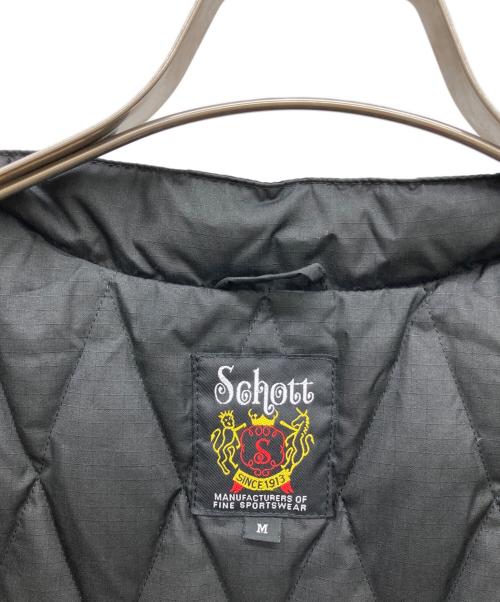 Schott（ショット）Schott (ショット) TAION (タイオン) SINGLE RIDERS DOWN JACKET ブラック サイズ:Mの古着・服飾アイテム
