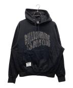 BILLIONAIRE BOYS CLUBビリオネアボーイズクラブ）の古着「Rhinestone Cotton Hoodie」｜ブラック