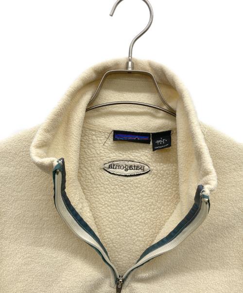 Patagonia（パタゴニア）Patagonia (パタゴニア) 90s シンチラシ-アリングスウェット アイボリー サイズ:Lの古着・服飾アイテム