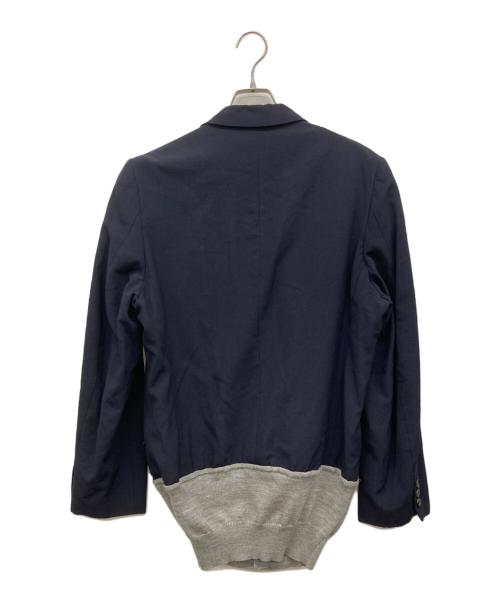 COMME des GARCONS（コムデギャルソン）COMME des GARCONS (コムデギャルソン) ドッキングテーラードジャケット シナジー期 ネイビー サイズ:Mの古着・服飾アイテム