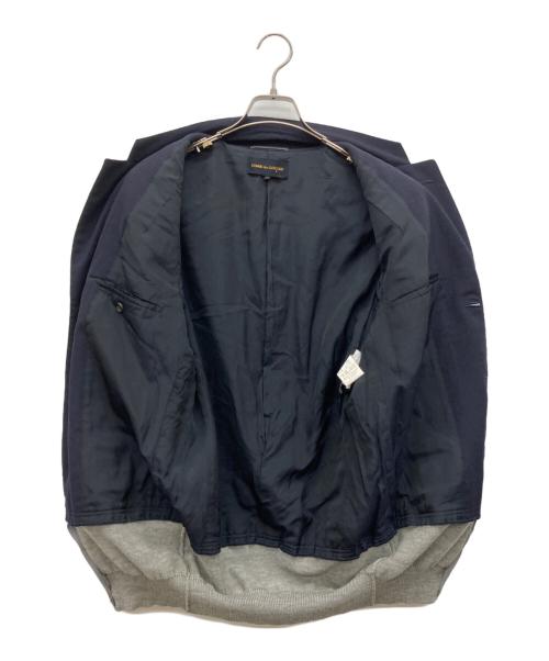 COMME des GARCONS（コムデギャルソン）COMME des GARCONS (コムデギャルソン) ドッキングテーラードジャケット シナジー期 ネイビー サイズ:Mの古着・服飾アイテム