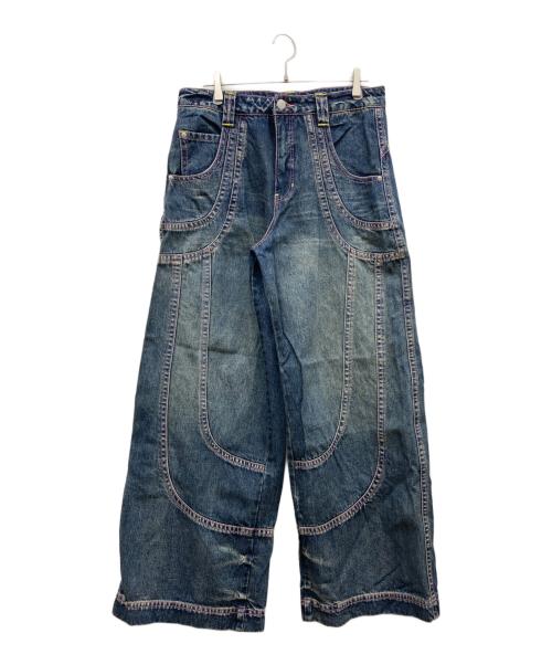 A.LAB（エーラブ）A.LAB (エーラブ) バギーデニムパンツ インディゴ サイズ:12の古着・服飾アイテム
