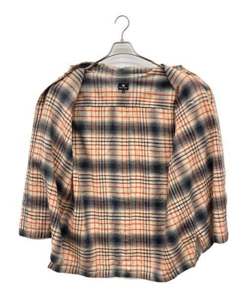 IM ISSEY MIYAKE（アイエムイッセイミヤケ）im ISSEY MIYAKE (アイエムイッセイミヤケ) コットンウールチェックシャツ ベージュ×グレー×レッド サイズ:Lの古着・服飾アイテム