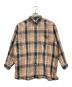 im ISSEY MIYAKE（アイエムイッセイミヤケ）の古着「コットンウールチェックシャツ」｜ベージュ×グレー×レッド