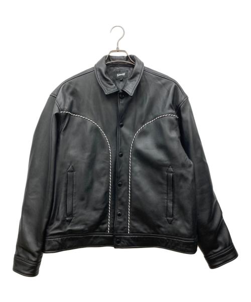 Schott（ショット）Schott (ショット) WESTERN LEATHER JACKET ブラック サイズ:Ｌの古着・服飾アイテム