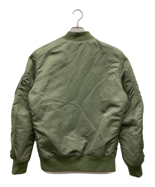 ALPHA（アルファ）ALPHA (アルファ) リバーシブルスカジャン ブルー×カーキ サイズ:MEDIUM C88-96,T165-175の古着・服飾アイテム
