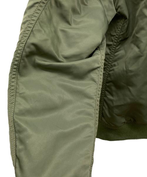 ALPHA（アルファ）ALPHA (アルファ) リバーシブルスカジャン ブルー×カーキ サイズ:MEDIUM C88-96,T165-175の古着・服飾アイテム