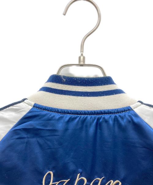 ALPHA（アルファ）ALPHA (アルファ) リバーシブルスカジャン ブルー×カーキ サイズ:MEDIUM C88-96,T165-175の古着・服飾アイテム