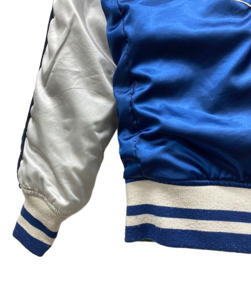 ALPHA（アルファ）ALPHA (アルファ) リバーシブルスカジャン ブルー×カーキ サイズ:MEDIUM C88-96,T165-175の古着・服飾アイテム