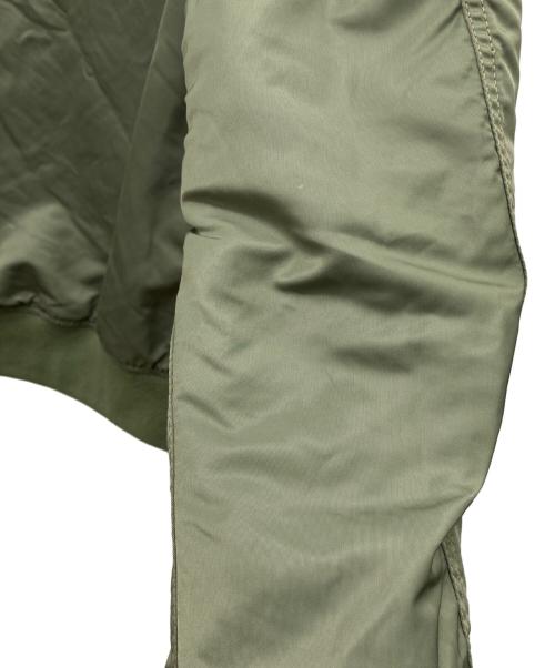 ALPHA（アルファ）ALPHA (アルファ) リバーシブルスカジャン ブルー×カーキ サイズ:MEDIUM C88-96,T165-175の古着・服飾アイテム
