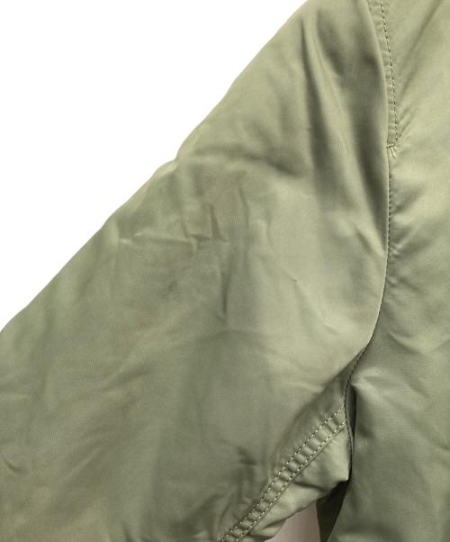 ALPHA（アルファ）ALPHA (アルファ) リバーシブルスカジャン ブルー×カーキ サイズ:MEDIUM C88-96,T165-175の古着・服飾アイテム