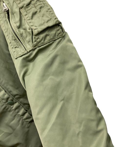 ALPHA（アルファ）ALPHA (アルファ) リバーシブルスカジャン ブルー×カーキ サイズ:MEDIUM C88-96,T165-175の古着・服飾アイテム