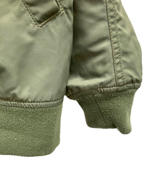 ALPHA（アルファ）ALPHA (アルファ) リバーシブルスカジャン ブルー×カーキ サイズ:MEDIUM C88-96,T165-175の古着・服飾アイテム