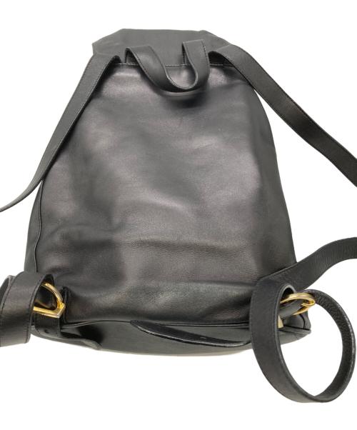 Salvatore Ferragamo（サルヴァトーレ フェラガモ）Salvatore Ferragamo (サルヴァトーレ フェラガモ) レザーリュック ブラックの古着・服飾アイテム