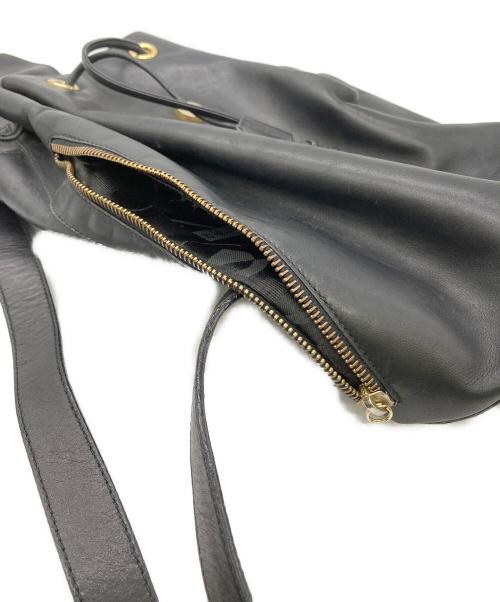 Salvatore Ferragamo（サルヴァトーレ フェラガモ）Salvatore Ferragamo (サルヴァトーレ フェラガモ) レザーリュック ブラックの古着・服飾アイテム