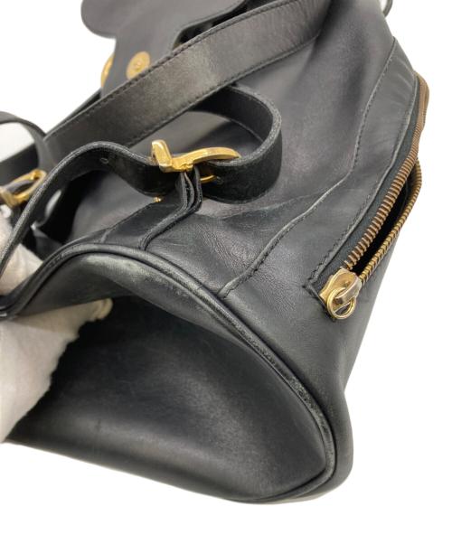 Salvatore Ferragamo（サルヴァトーレ フェラガモ）Salvatore Ferragamo (サルヴァトーレ フェラガモ) レザーリュック ブラックの古着・服飾アイテム