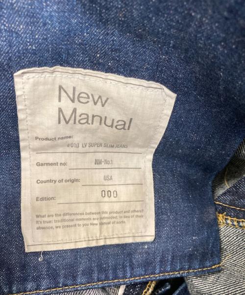New Manual（ニュー・マニュアル）New Manual (ニュー・マニュアル) LV SUPER SLIM JEANS インディゴ サイズ:W31×L30の古着・服飾アイテム