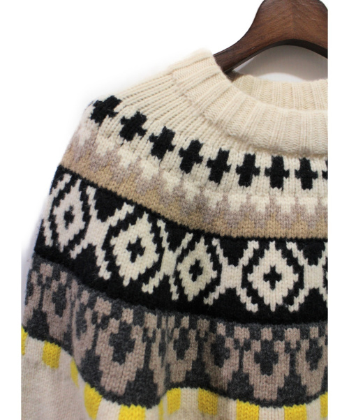 Maison Margiela（メゾンマルジェラ）Maison Margiela (メゾンマルジェラ) 18AW/ノルディックセーター ベージュ サイズ:S 秋物の古着・服飾アイテム
