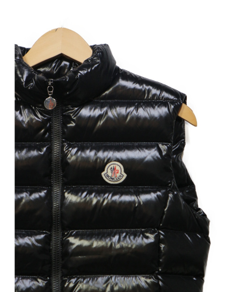MONCLER（モンクレール）MONCLER (モンクレール) ダウンベスト ブラック サイズ:1 GHANY　の古着・服飾アイテム