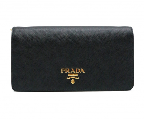 PRADA（プラダ）PRADA (プラダ) チェーンショルダーバッグ ブラック 1DH029 19SSの古着・服飾アイテム