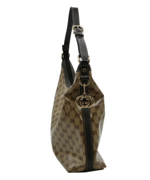 GUCCI（グッチ）GUCCI (グッチ) GGハンドバッグ ブラウン 339553 498879の古着・服飾アイテム