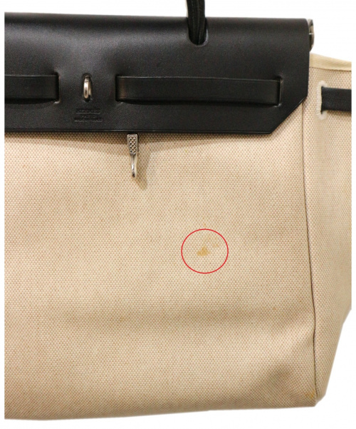 HERMES（エルメス）HERMES (エルメス) 2WAYバッグ ホワイト×ブラック エールバッグPM C□Dの古着・服飾アイテム