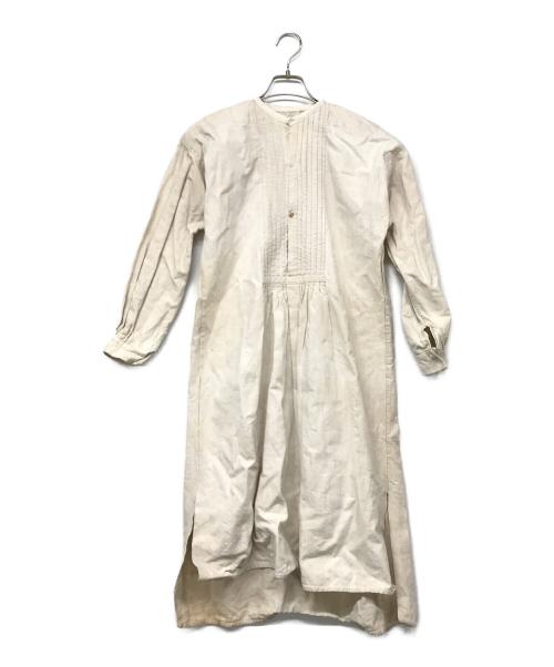 VINTAGE（ヴィンテージ）VINTAGE (ビンテージ) ヴィンテージスモックワンピース アイボリー サイズ:なしの古着・服飾アイテム