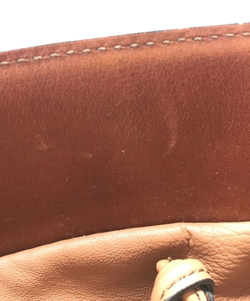 ETRO（エトロ）ETRO (エトロ) ペガソ バケットバッグ ブラウンの古着・服飾アイテム