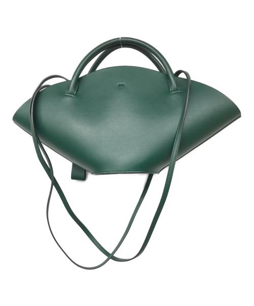 JIL SANDER（ジルサンダー）JIL SANDER (ジルサンダー) Sombrero レザーバッグ グリーンの古着・服飾アイテム