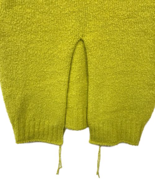 IRENE（アイレネ）IRENE (アイレネ) Whole Garment Knit Vest/ホールガーメントニットベスト イエロー サイズ:36の古着・服飾アイテム