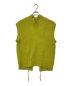 IRENE（アイレネ）の古着「Whole Garment Knit Vest/ホールガーメントニットベスト」｜イエロー