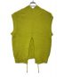 IRENE (アイレネ) Whole Garment Knit Vest/ホールガーメントニットベスト イエロー サイズ:36：4000円