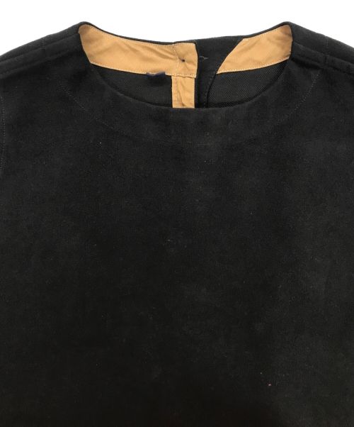 45R（フォーティファイブ・アール）45R (フォーティーファイブアール) コットンフランネルのジャンパースカート ブラック サイズ:記載なしの古着・服飾アイテム